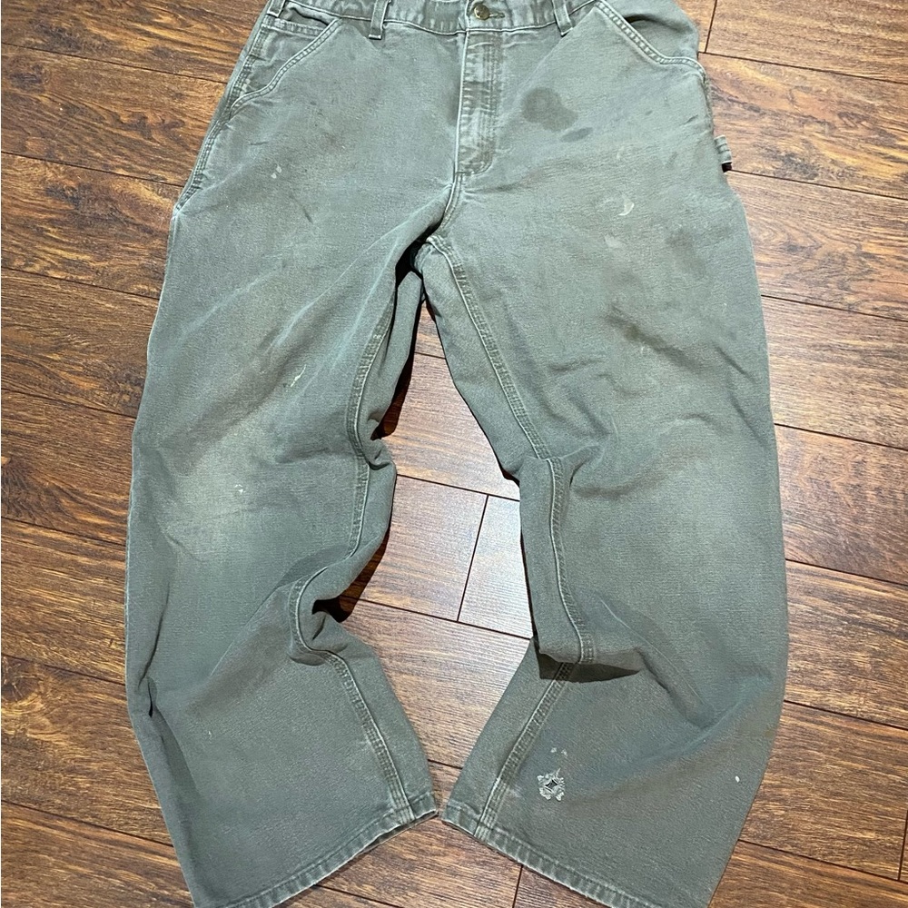 Carhartt Men's Straight Jeans - Olive